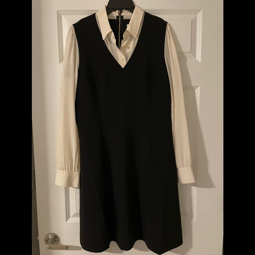 NWT KATE SPADE Bow tie Crepe A-line Dress